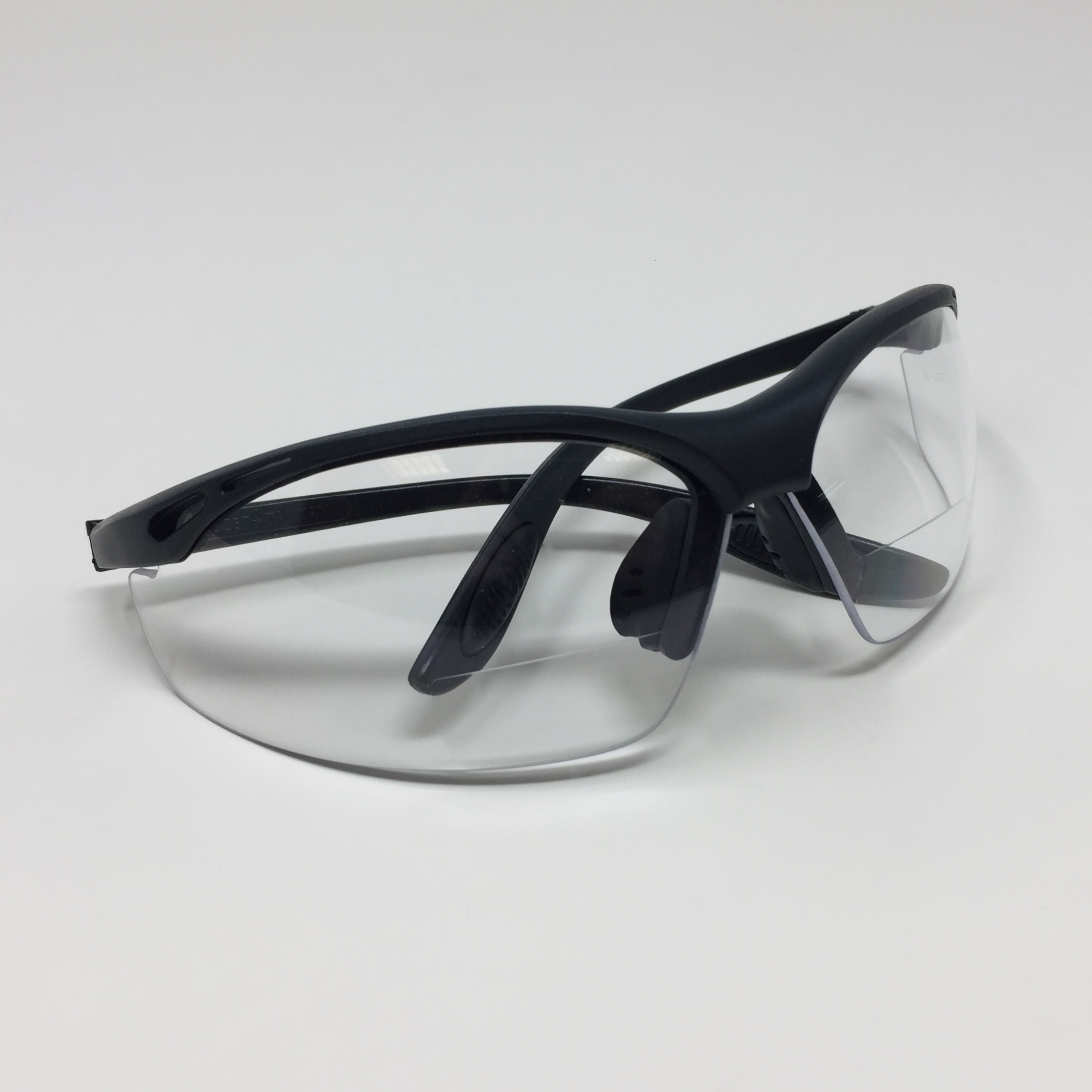 Scratch-Proof Bifocal Safety Glasses, +2.5 Magnification, Gray - NSI  Industries